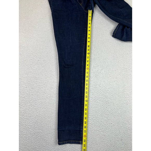 Tory Burch Super Skinny Jeans Womens 32 (Fits 35x34) Blue Stretch Denim - Picture 10 of 12